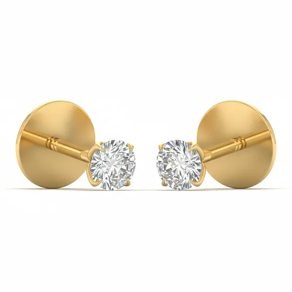 The Naiara Torch Solitaire Studs - View 2