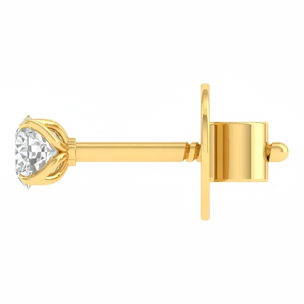 The Naiara Torch Solitaire Studs - View 3