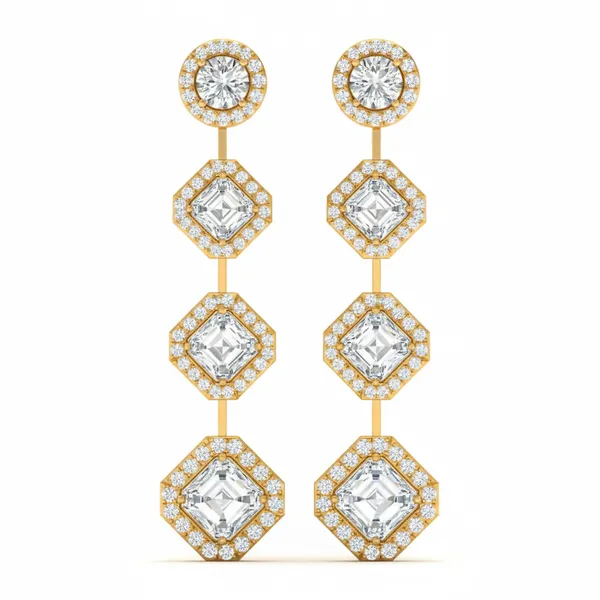 Nocturne Chandelier Earrings - Laboratory-Grown Diamond Earrings