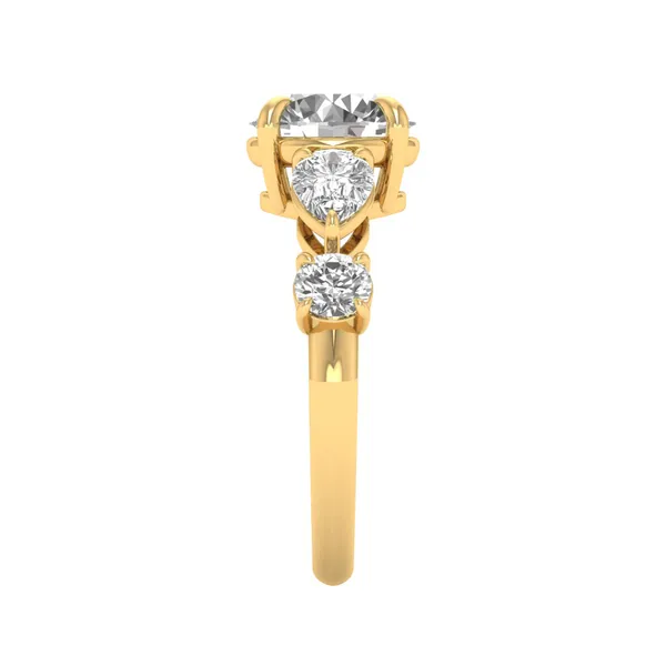 Artisan Vintage Diamond Ring - View 4