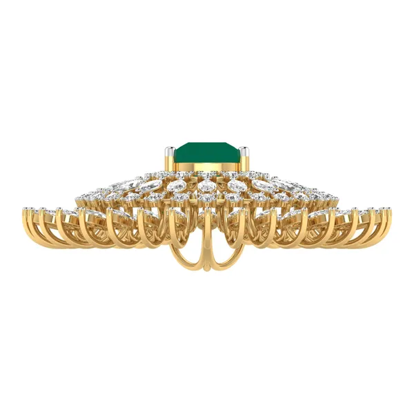 Exquisite Butterfly Diamond Pendant - View 4
