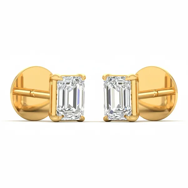Incandessa Scrollwork Solitaire Earrings - View 2