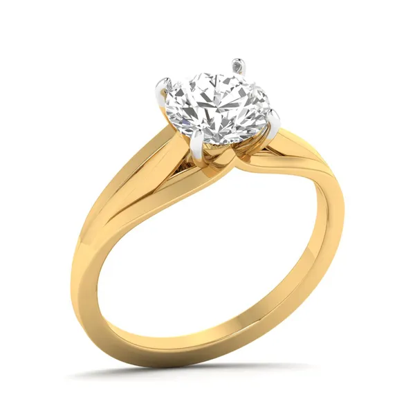 Graceful Celtic Diamond Ring - Laboratory-Grown Diamond Ladies Ring