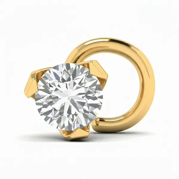 Radiance Twist Diamond Nosepin - Laboratory-Grown Diamond Nose Pin