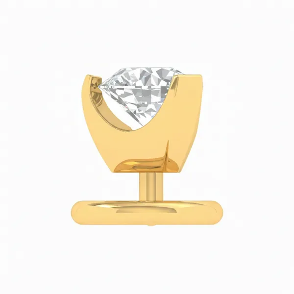Radiance Twist Diamond Nosepin - View 3