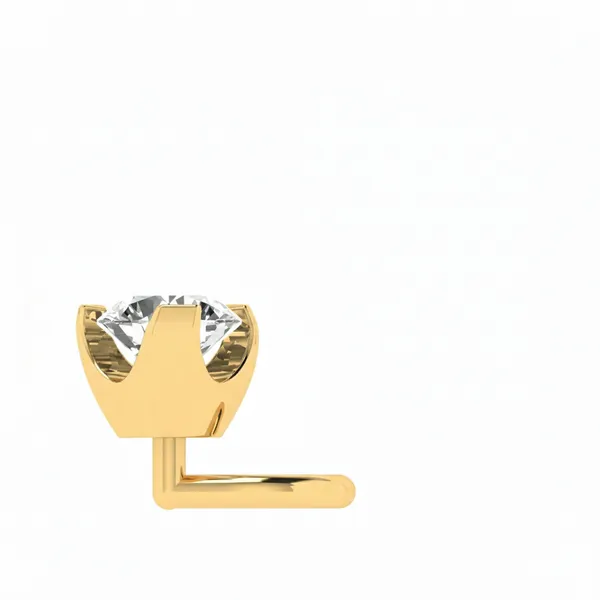 Radiance Twist Diamond Nosepin - View 4