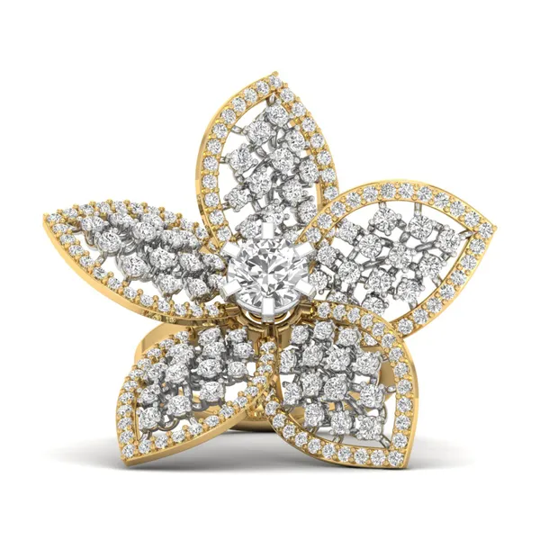 Glamorous Signet Diamond Ring - View 2