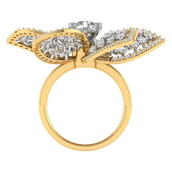 Glamorous Signet Diamond Ring - View 3