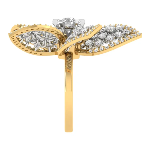 Glamorous Signet Diamond Ring - View 4