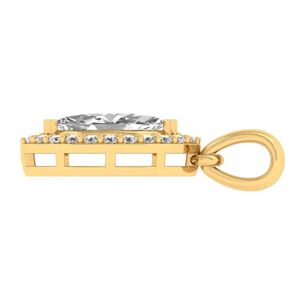 Enchanting Evil Eye Diamond Pendant - View 3