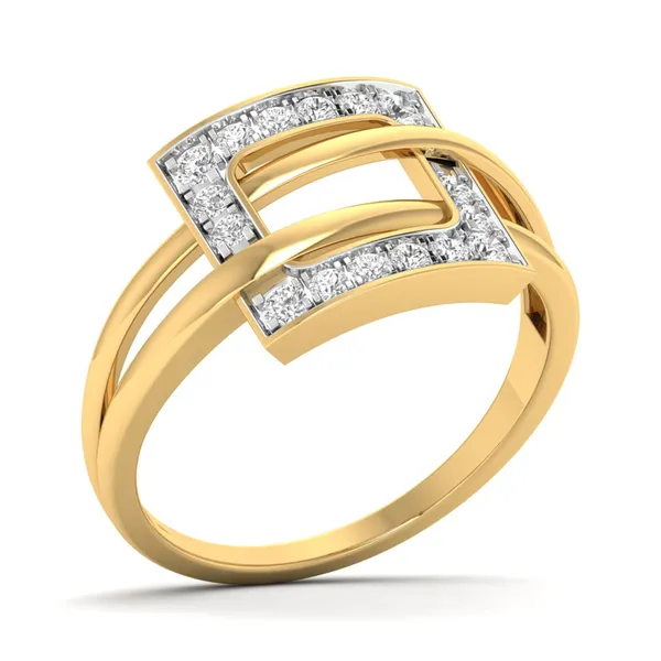 Artisan Cluster Diamond Ring - Laboratory-Grown Diamond Ladies Ring