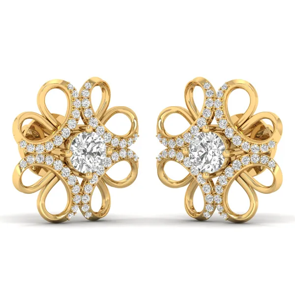 Aveline Knot Tiered Earrings - View 2