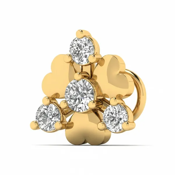 Harmonious Gleam Diamond Nosepin - View 2