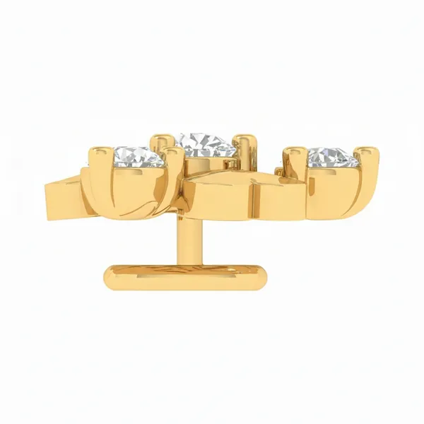 Harmonious Gleam Diamond Nosepin - View 3