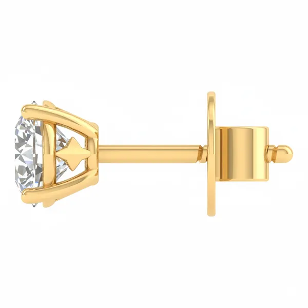Julienne Candelabra Single Diamond Studs - View 3