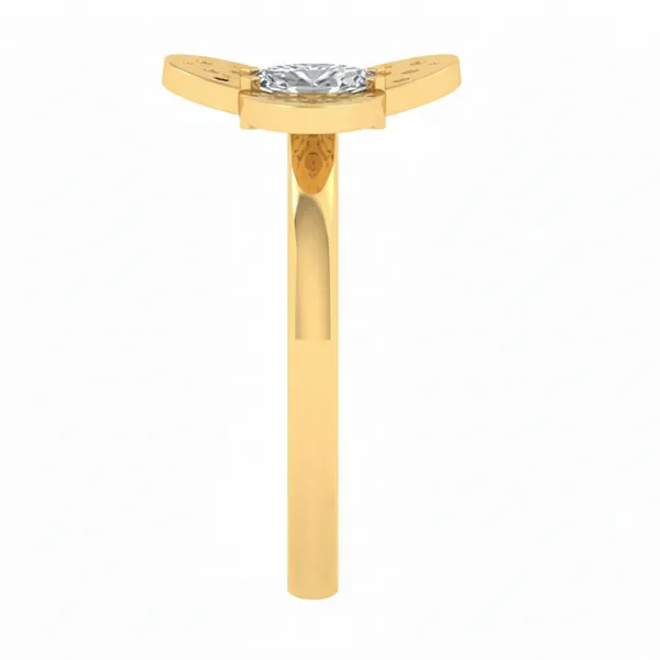Magnificent Split-Shank Diamond Ring - View 4