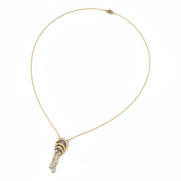 Luxurious Statement Diamond Necklace - View 3