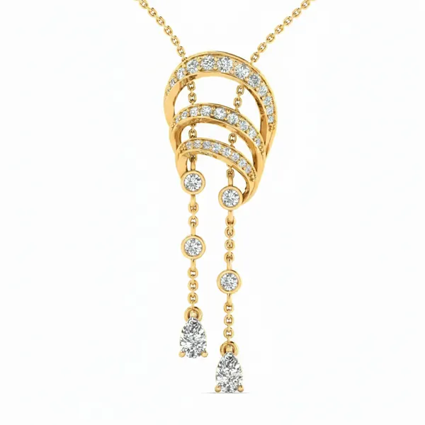 Luxurious Statement Diamond Necklace - View 4