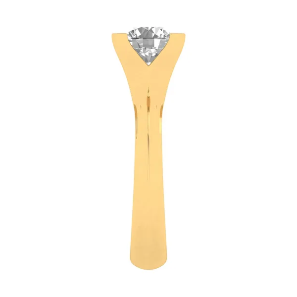 Golden Accent Diamond Ring - View 4