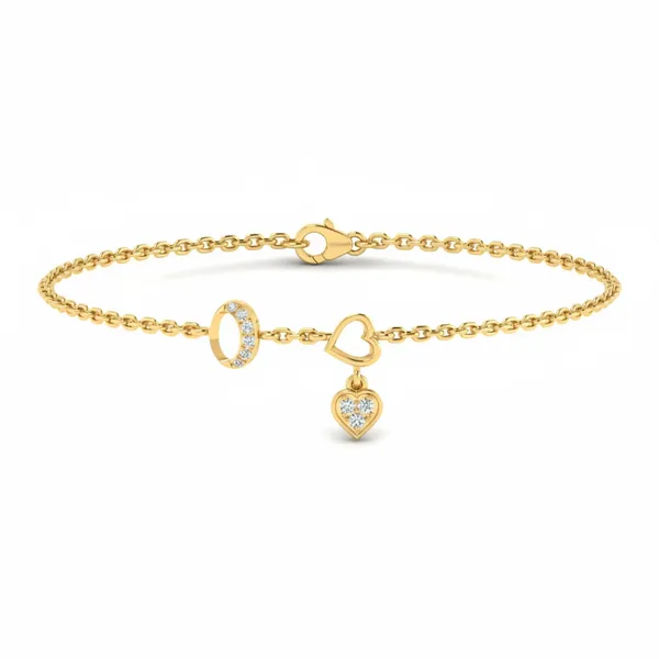 Ornate Signature Diamond Bracelet - Laboratory-Grown Diamond Ladies Bracelet