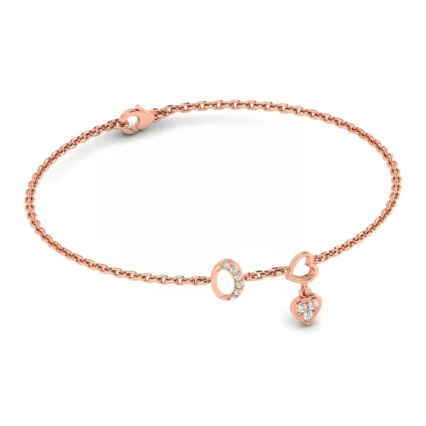 Ornate Signature Diamond Bracelet - View 4