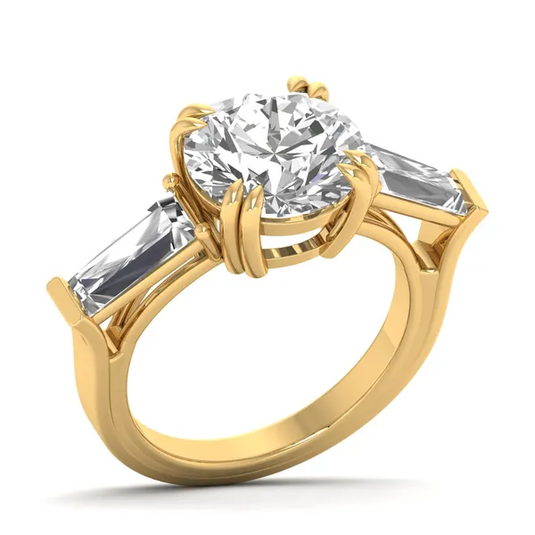 Polished Regalia Diamond Ring - Laboratory-Grown Diamond Ladies Ring