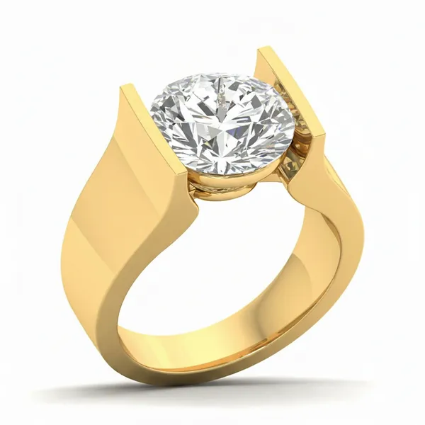 Gleaming Moonbeam Diamond Ring - Laboratory-Grown Diamond Ladies Ring