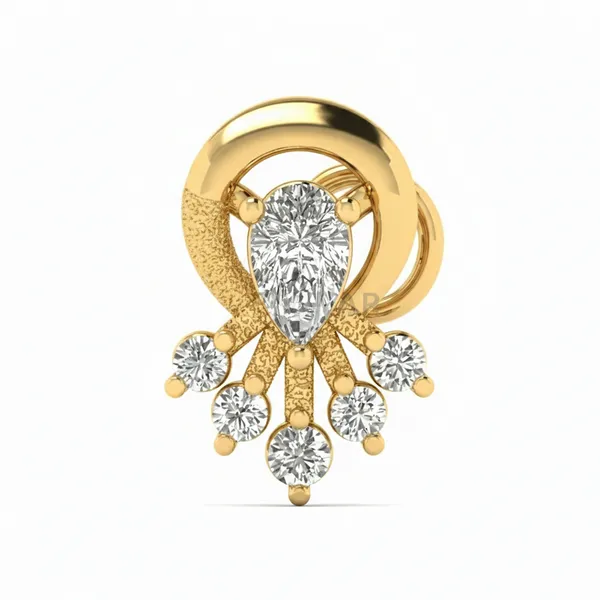Mesmerizing Bone Diamond Nosepin - Laboratory-Grown Diamond Nose Pin