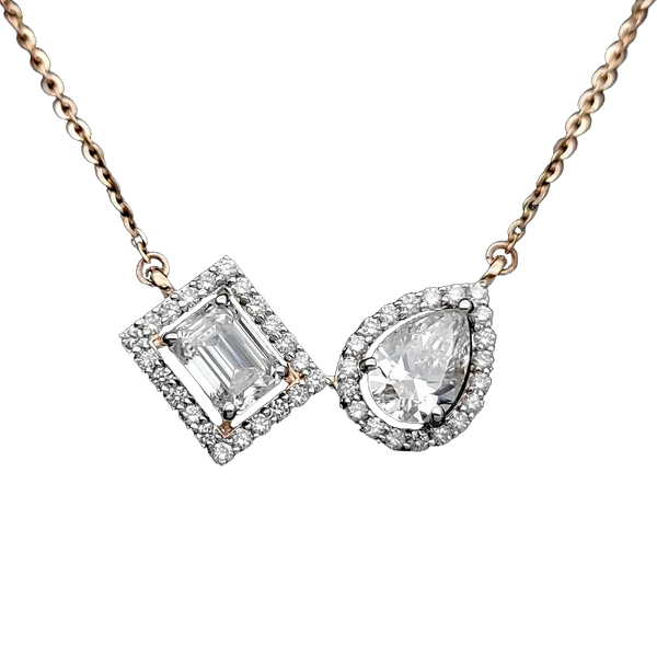 Charming Harmony Diamond Pendant with Chain - Laboratory-Grown Diamond Pendant with Chain