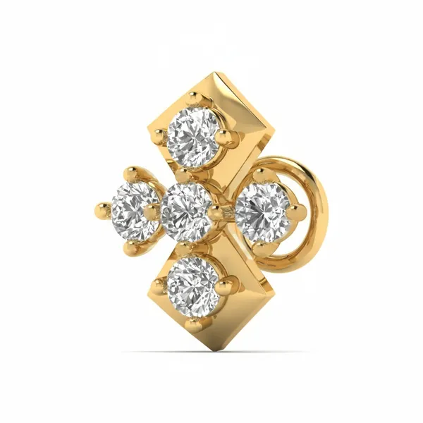 Magnificent Twinkle Diamond Nosepin - View 2