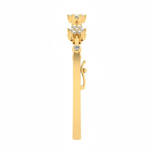 Delicate Luxe Diamond Bangle - View 4