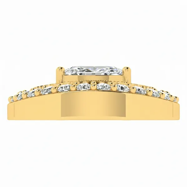 Captivating Geometric Diamond Pendant - View 4