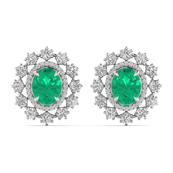 Luccicante Lotus Statement Chandelier - Laboratory-Grown Diamond Earrings