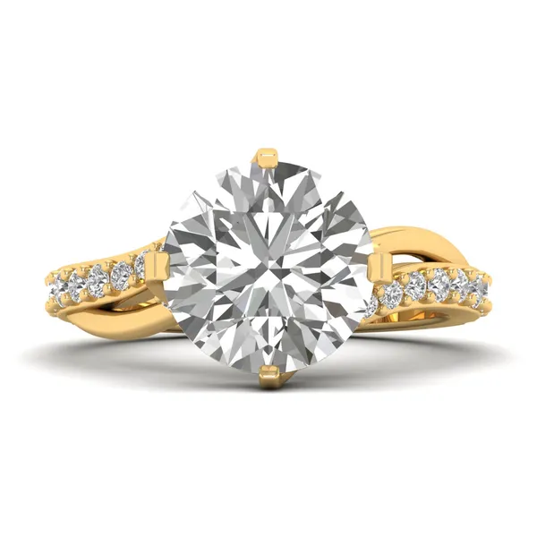 Majestic Crossover Diamond Ring - View 2