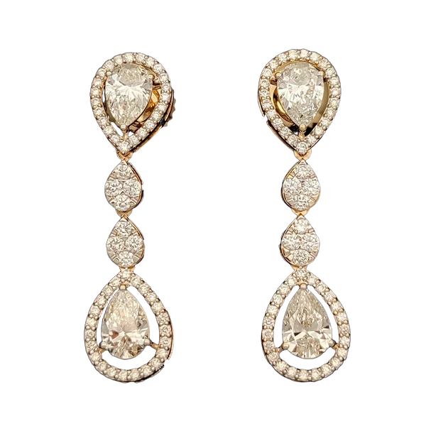 Blissful Whisper Diamond Earrings - View 2