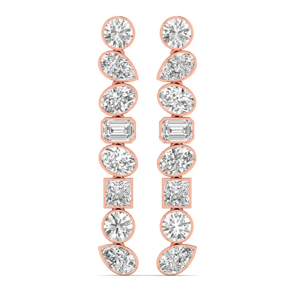 The Magnificenza Prism Cluster Earrings - Laboratory-Grown Diamond Earrings