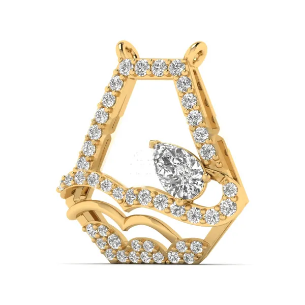 Couture Modern Diamond Pendant - View 2