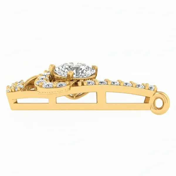 Couture Modern Diamond Pendant - View 3