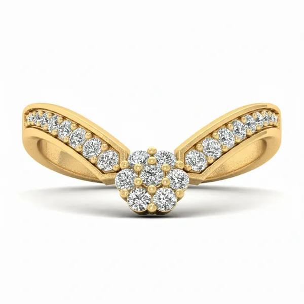 Splendid Art Deco Diamond Ring - View 2