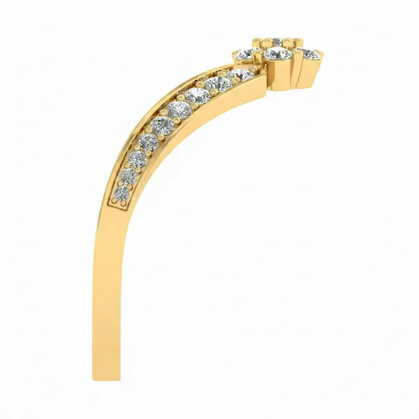 Splendid Art Deco Diamond Ring - View 4