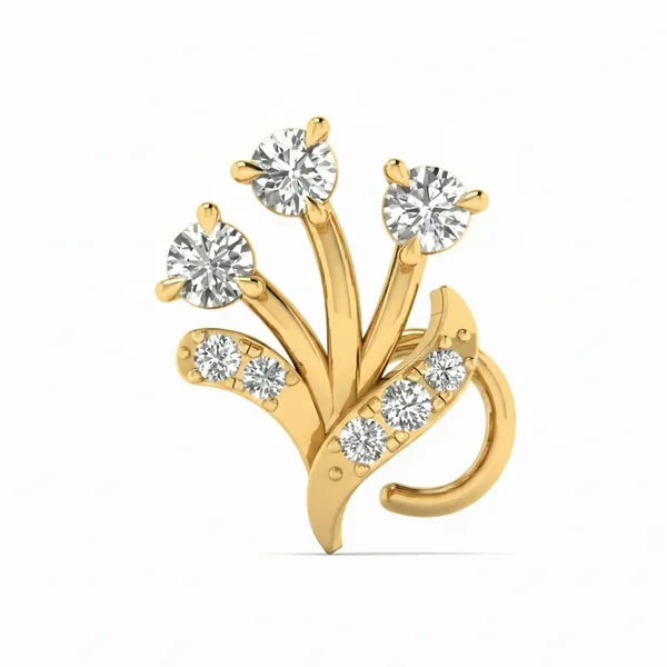 Glittering Elegant Diamond Nosepin - Laboratory-Grown Diamond Nose Pin