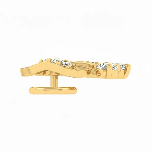 Glittering Elegant Diamond Nosepin - View 3