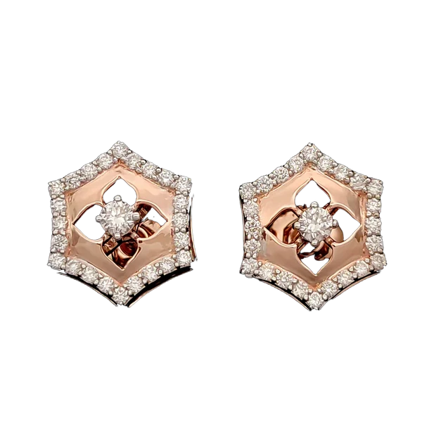 Luminous Ember Diamond Earring & Mangalsutra Set - Laboratory-Grown Diamond Earring & Pendant Set