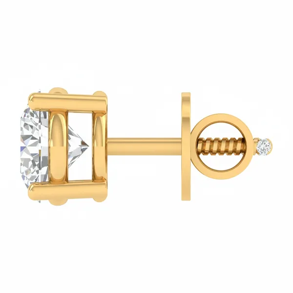 The Estella Prism Single Diamond Studs - View 3