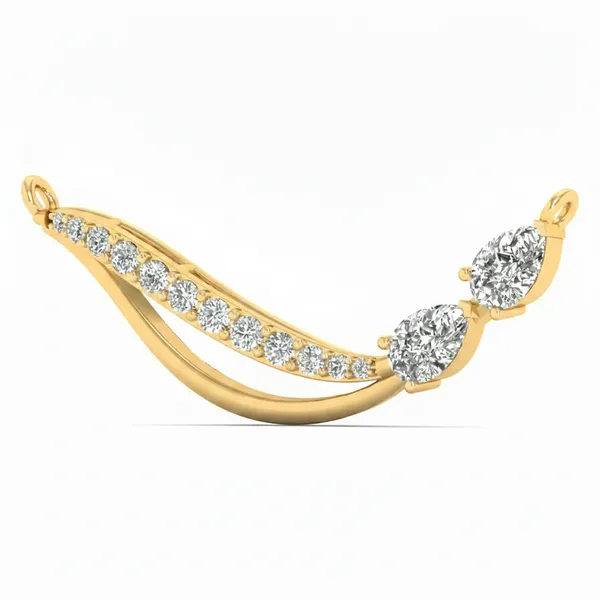 Sculptural Starlight Diamond Mangalsutra - View 2