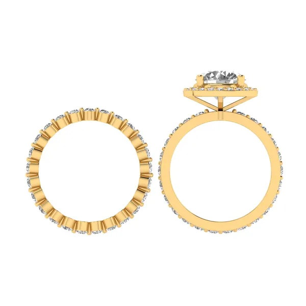 Polished Signet Diamond Ring - View 3