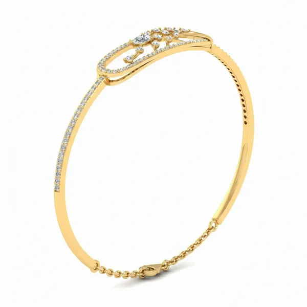 Noble Celestial Diamond Bangle - View 2