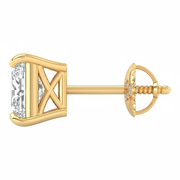 Nocturne Lily Single Diamond Studs - View 3