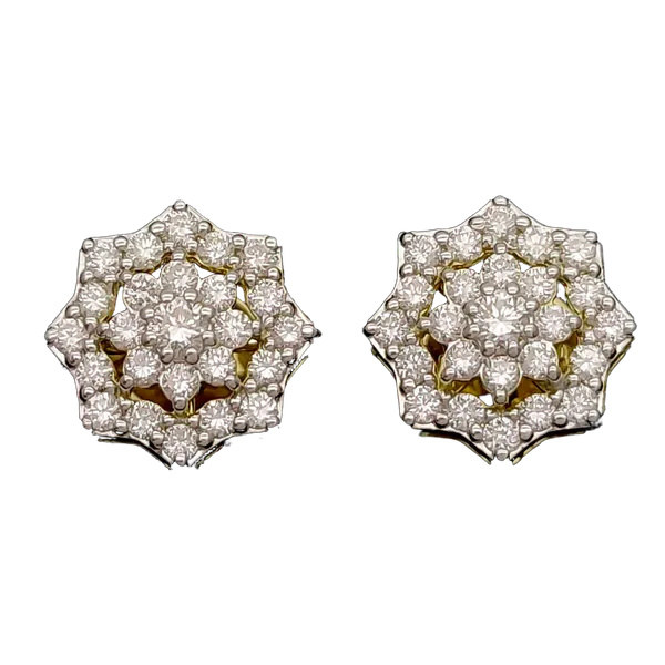 Elegant Harmony Diamond Earrings - View 2