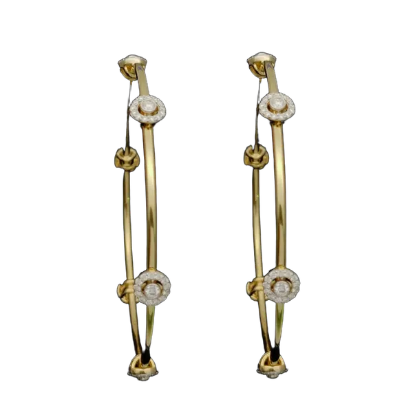 Regal Harmony Diamond Bangle Pair - View 2